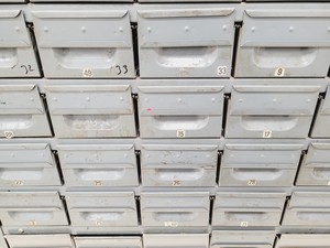 Thumbnail image of 3 x Sets of NC Brown Metal Drawer Component Small Parts Storage Units