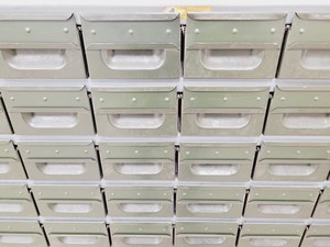 Thumbnail image of 3 x Sets of NC Brown Metal Drawer Component Small Parts Storage Units