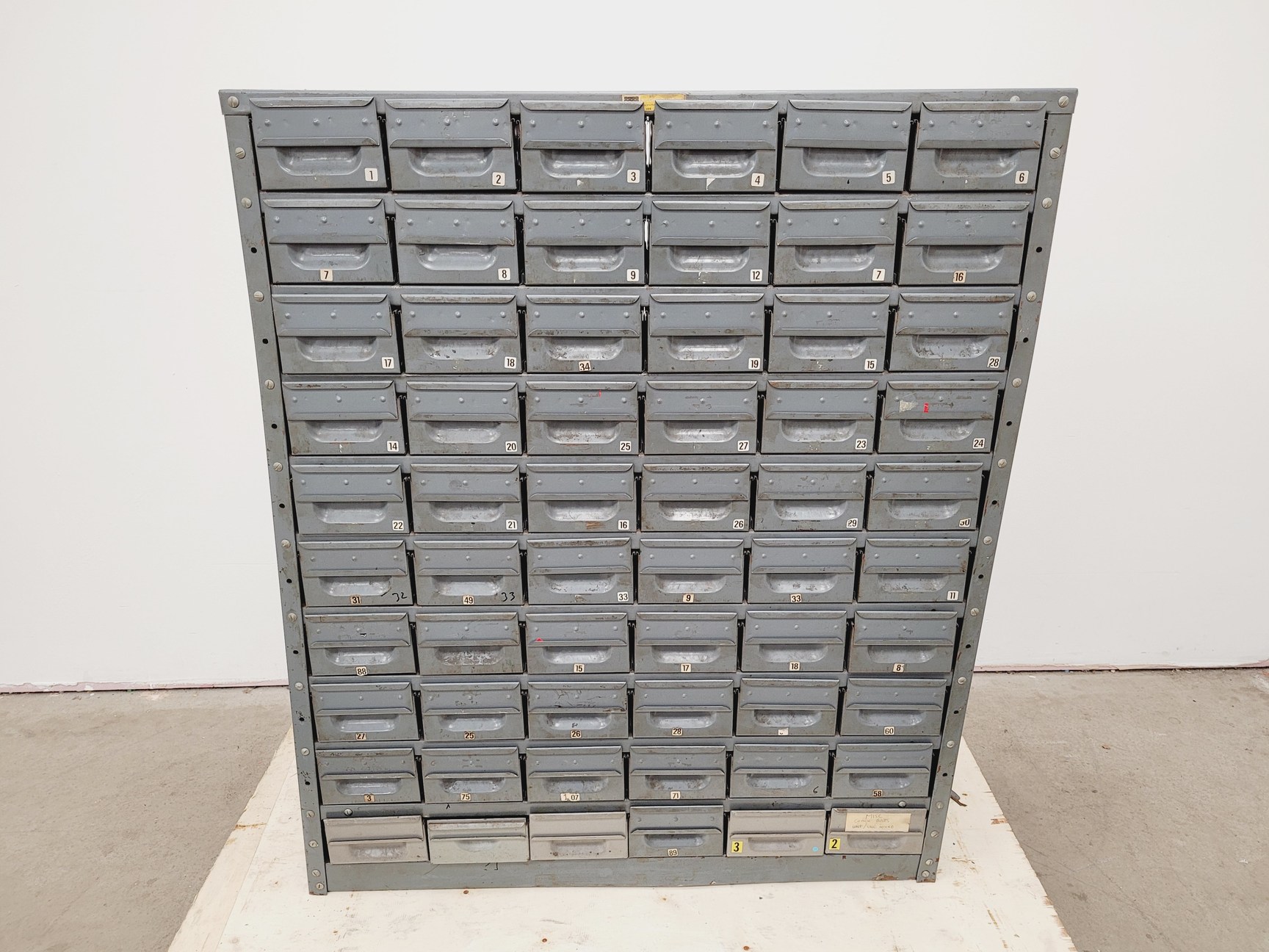 Image of 3 x Sets of NC Brown Metal Drawer Component Small Parts Storage Units