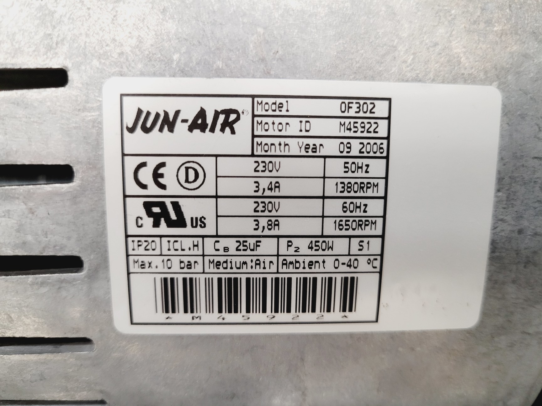 Image of Jun-Air Oil Free Air Compressor  OF302-25BS Lab
