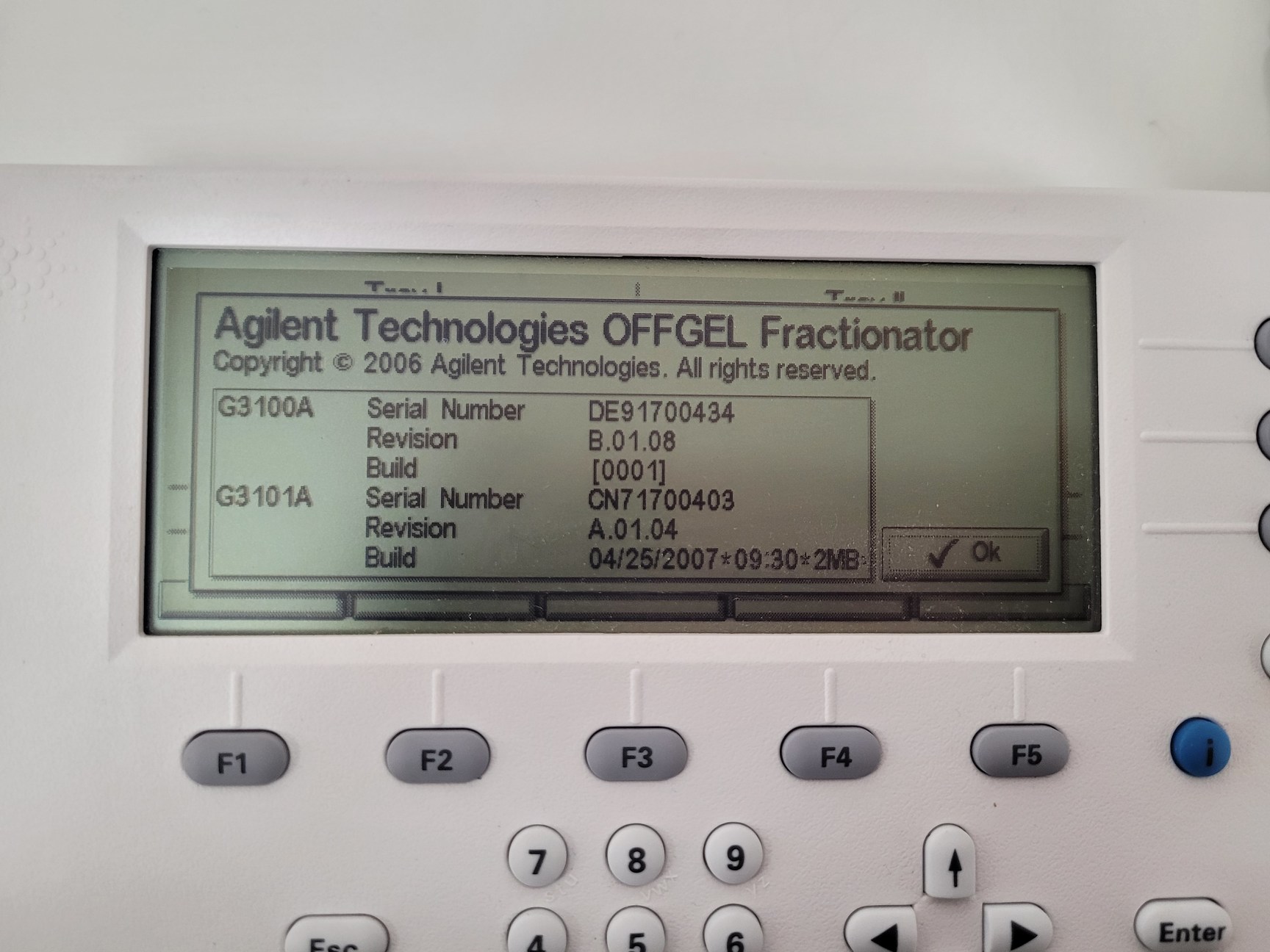 Image of Agilent Technologies 3100 Offgel Fractionator  Model: G3100A Lab