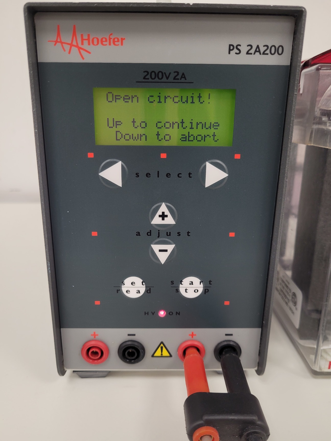 Image of Hoefer MiniVE Vertical Electrophoresis System with PS 2A200 PSU