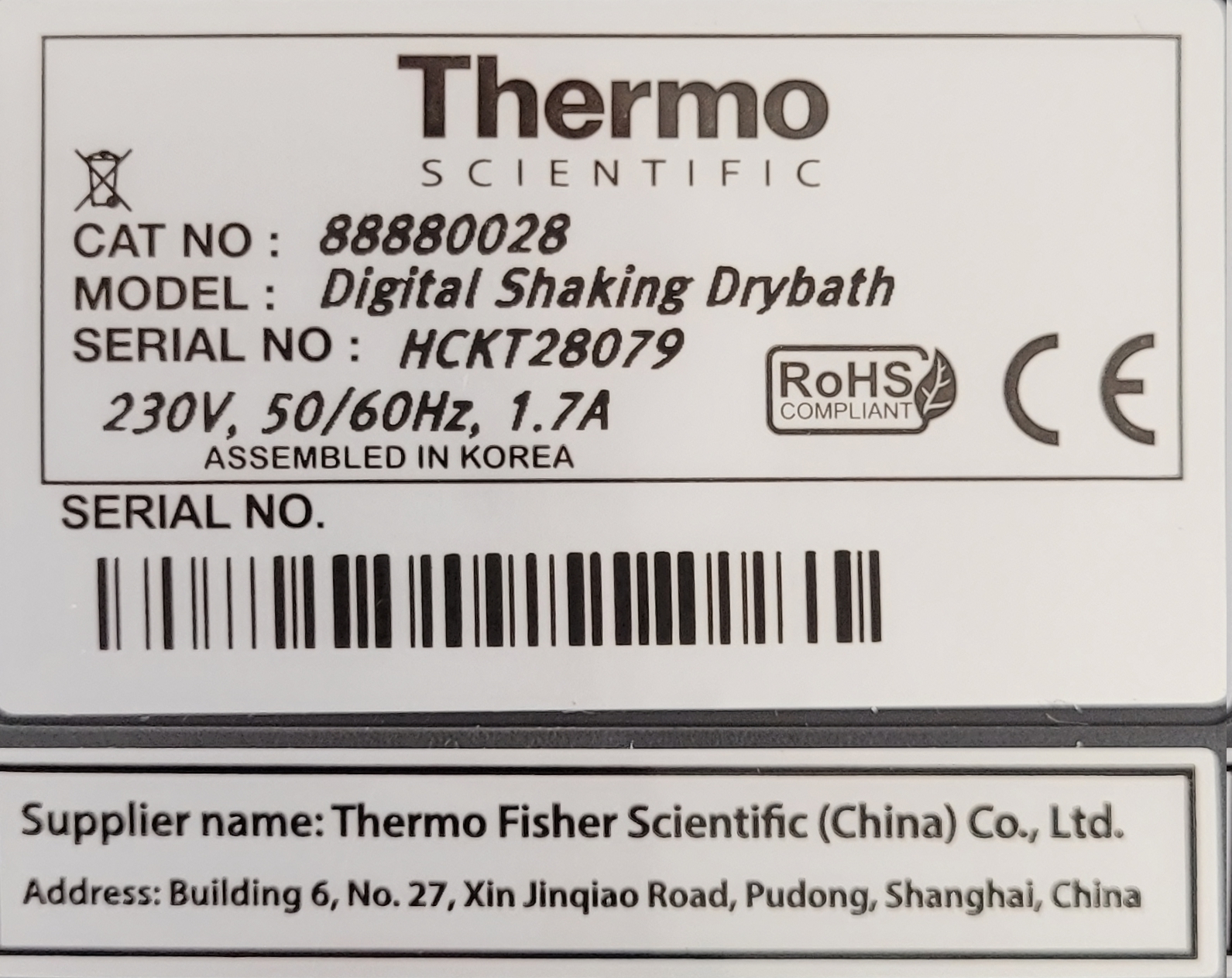 Image of Thermo Scientific Digital Shaking Drybath  Cat No 8888028 Lab