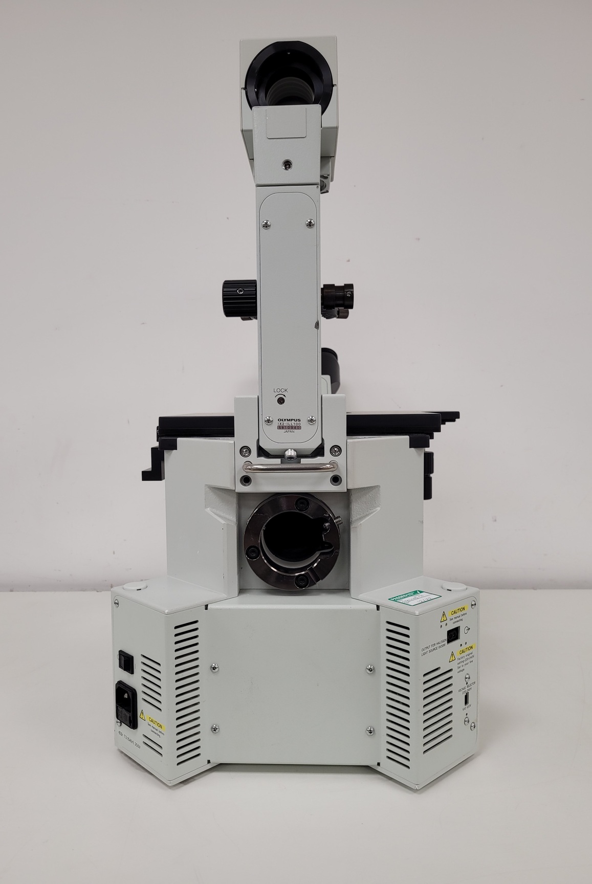 Image of Olympus IX50 Arcturus Inverted Microscope Body with 3 x Objectives & No Head