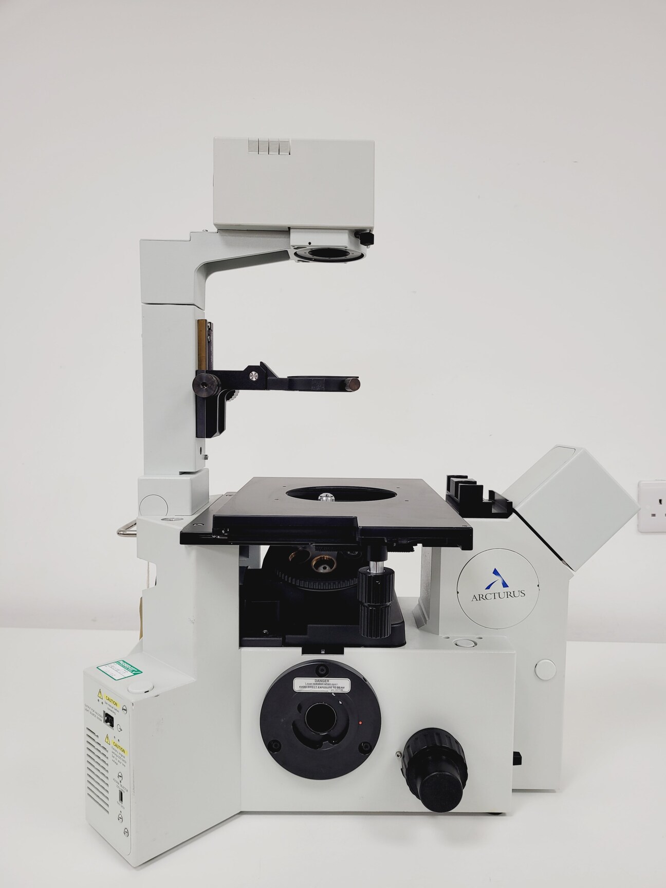 Image of Olympus IX50 Arcturus Inverted Microscope Body with 3 x Objectives & No Head