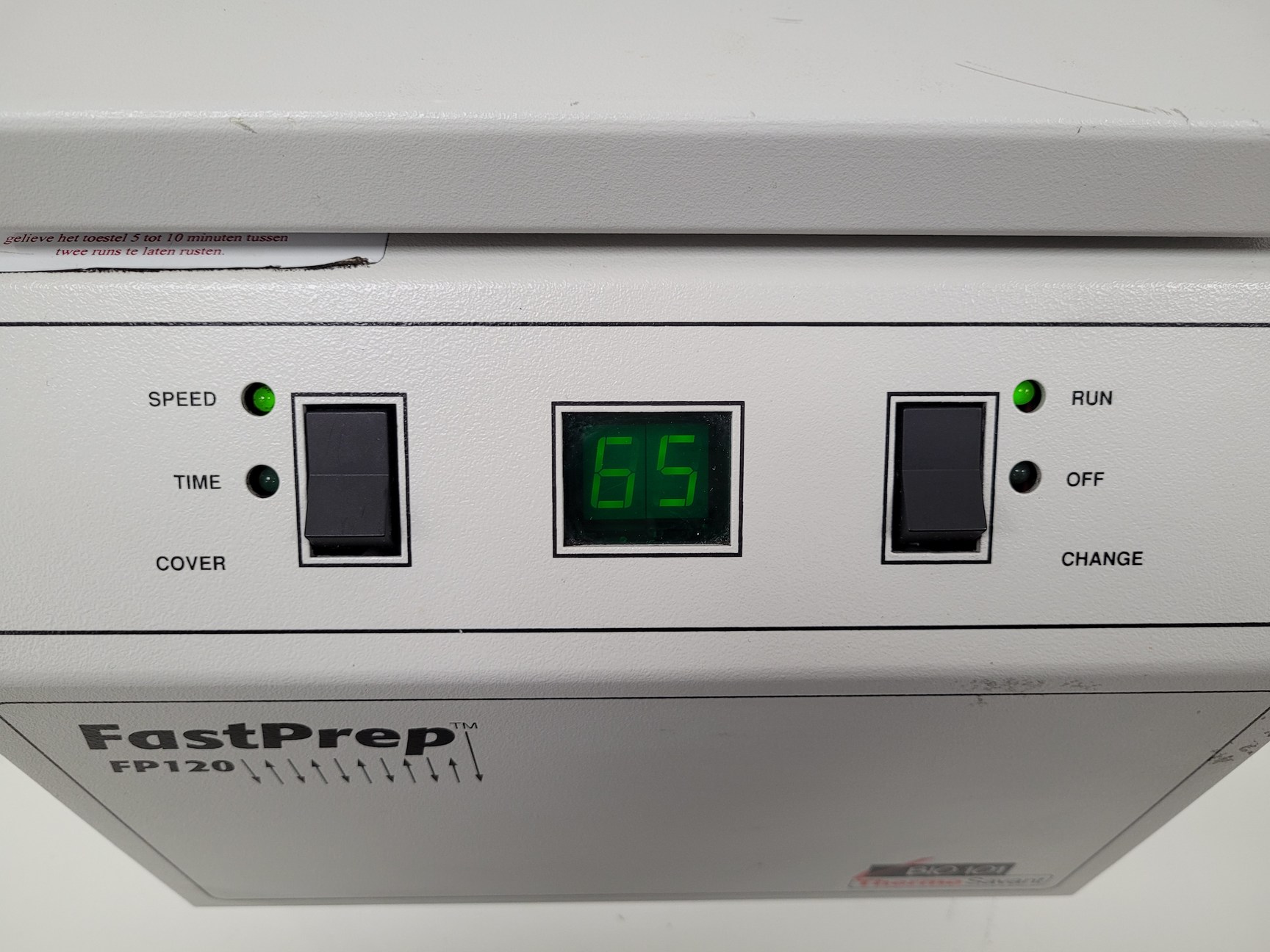 Image of Thermo Savant FastPrep FP120 Cell Disruption System  Model: FP120A-230 Lab