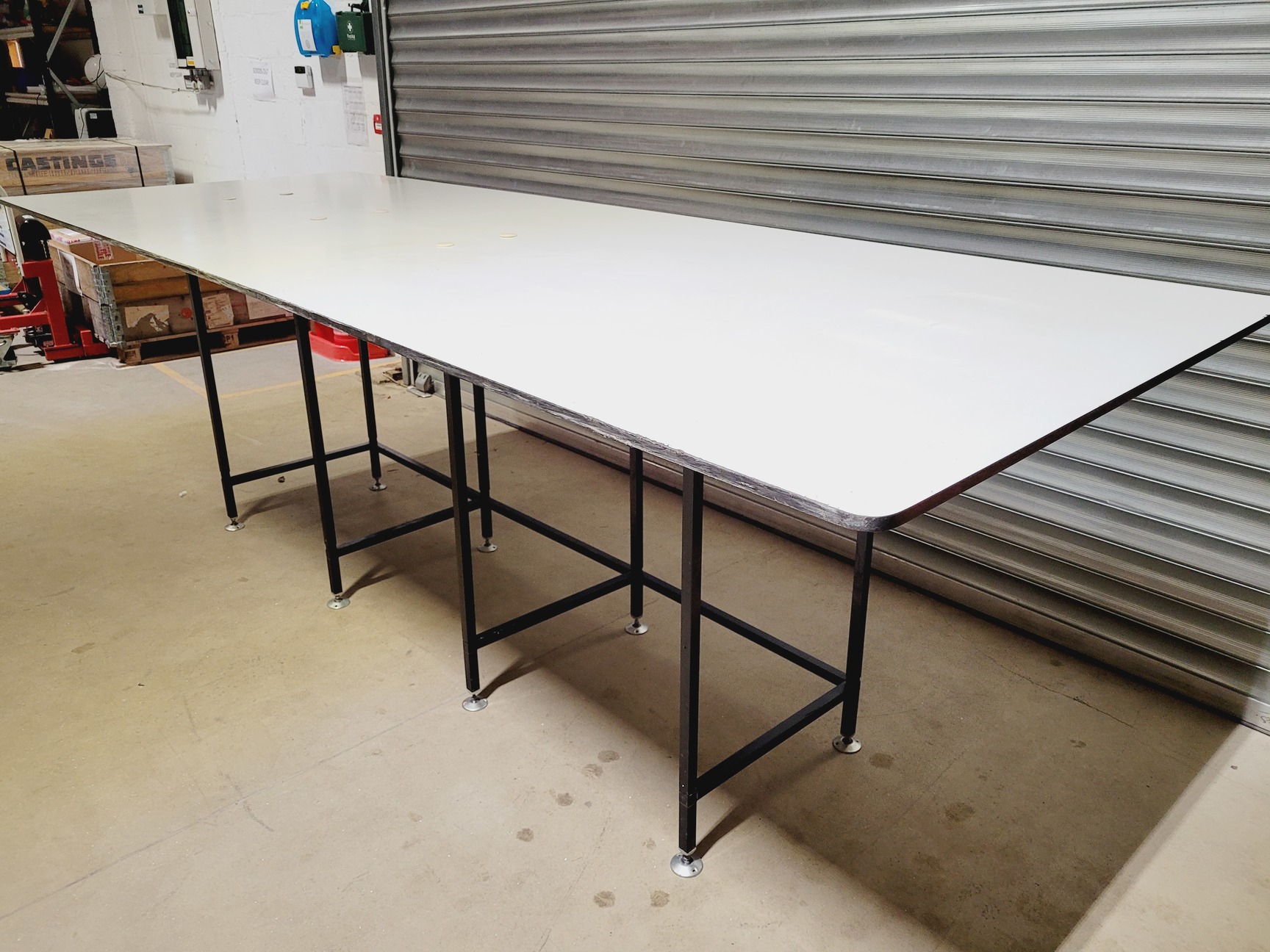 Image of Large Laboratory Trespa Table Benching 323x190cm Top Lab