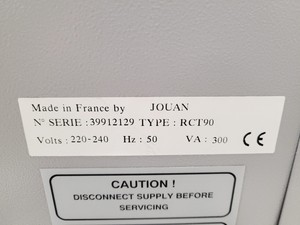 Thumbnail image of Jouan RCT 90 Refrigerating Cooling/Cold Trap Lab