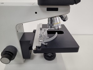 Thumbnail image of Leitz Wetzlar Dialux 20 Trinocular Microscope with 4 x  NPL Fluotar Objectives 