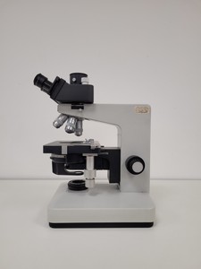 Thumbnail image of Leitz Wetzlar Dialux 20 Trinocular Microscope with 4 x  NPL Fluotar Objectives 