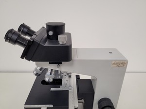 Thumbnail image of Leitz Wetzlar Dialux 20 Trinocular Microscope with 4 x  NPL Fluotar Objectives 