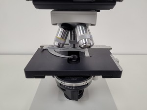 Thumbnail image of Leitz Wetzlar Dialux 20 Trinocular Microscope with 4 x  NPL Fluotar Objectives 