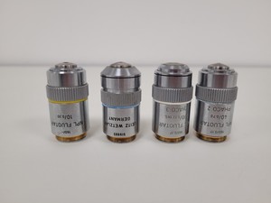 Thumbnail image of Leitz Wetzlar Dialux 20 Trinocular Microscope with 4 x  NPL Fluotar Objectives 