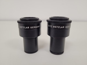 Thumbnail image of Leitz Wetzlar Dialux 20 Trinocular Microscope with 4 x  NPL Fluotar Objectives 
