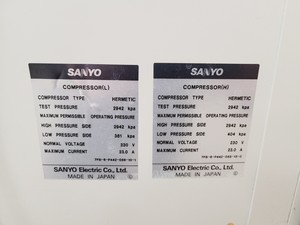 Thumbnail image of Sanyo Ultra-Low Temperature Freezer  Model - MDF-U73V Lab
