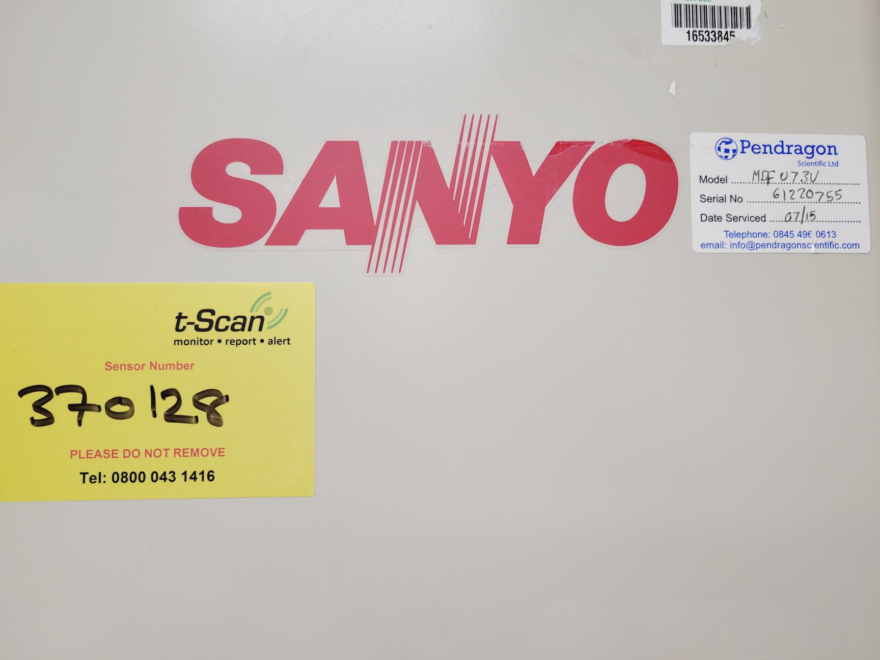 Image of Sanyo Ultra-Low Temperature Freezer  Model - MDF-U73V Lab