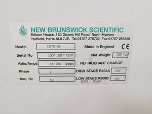 Thumbnail image of New Brunswick Ultra Low Temperature Freezer  Model - U570-86 Lab