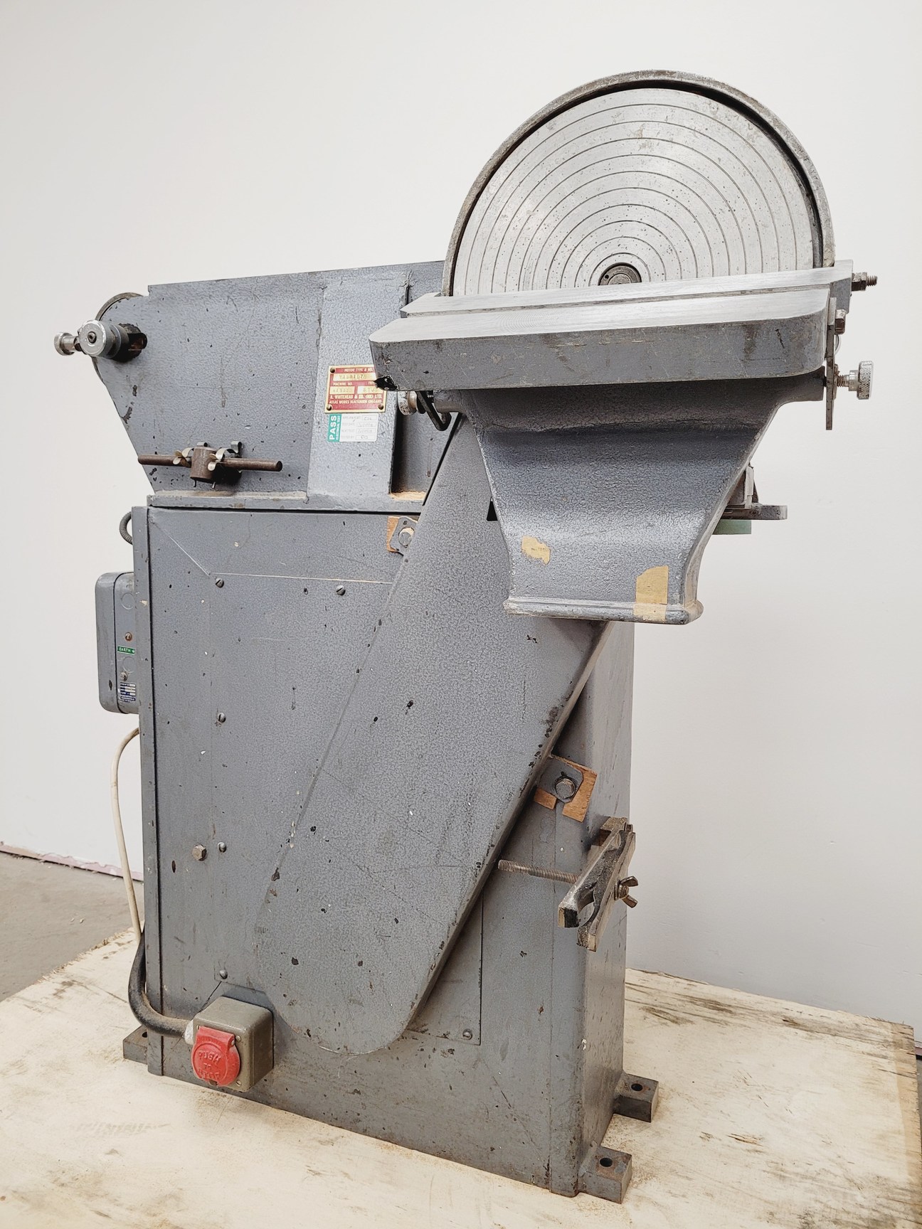 Image of Whitehead Junior Type STJ Disc Sanding Machine / Linisher 