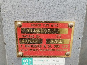 Thumbnail image of Whitehead Junior Type STJ Disc Sanding Machine / Linisher 