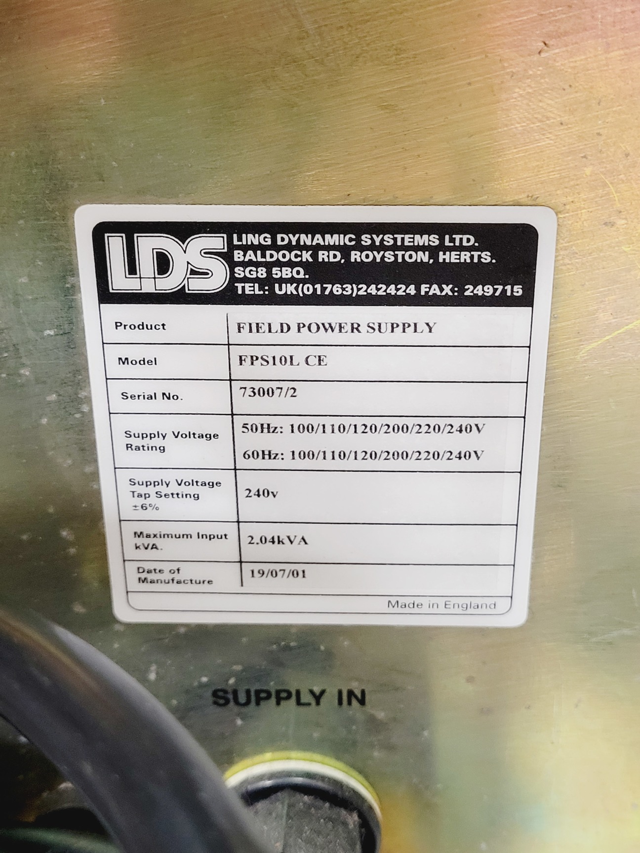 Image of LDS Air Cooled Vibrator  Model - V721 with Controller & Software Lab