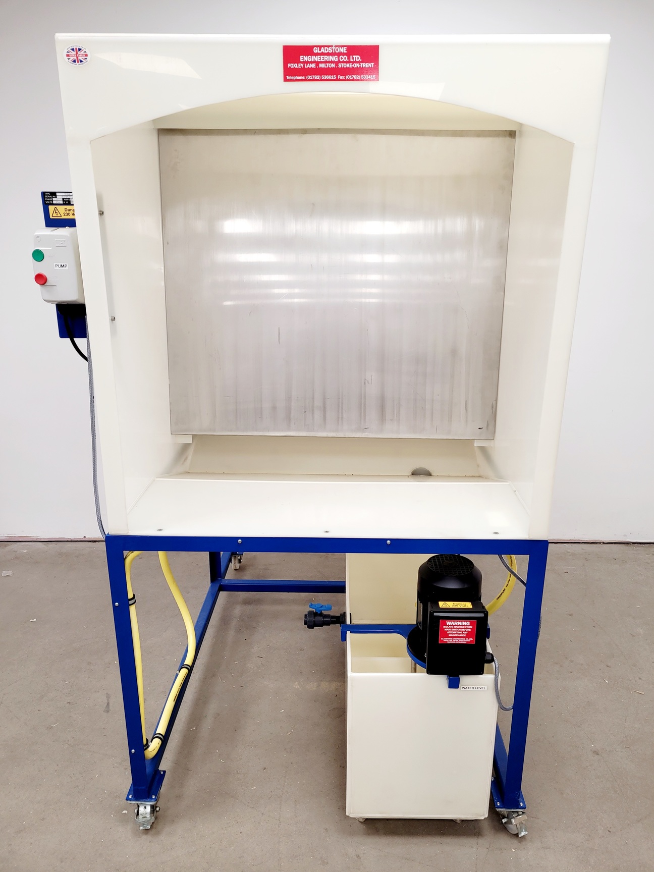 Image of Gladstone G166 Engineering Pottery Waterwash Spray Wash Booth 