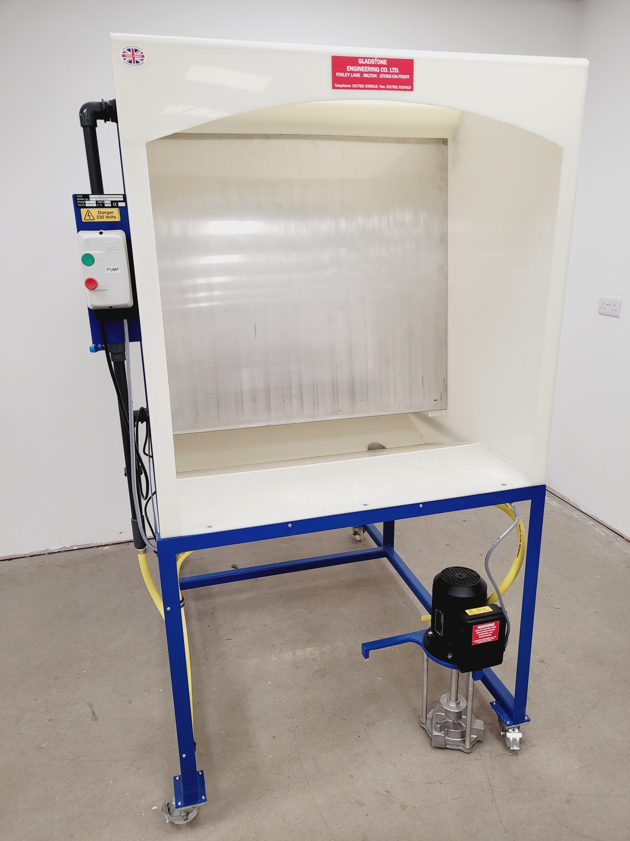 Image of Gladstone G166 Engineering Pottery Waterwash Spray Wash Booth 