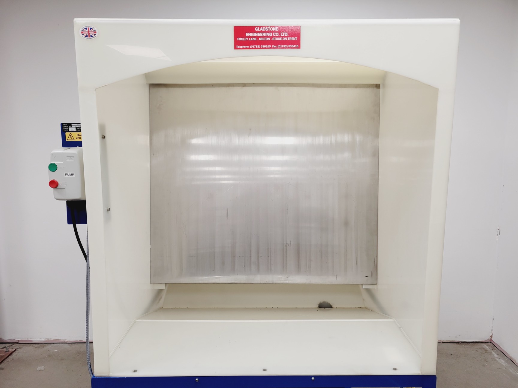 Image of Gladstone G166 Engineering Pottery Waterwash Spray Wash Booth 