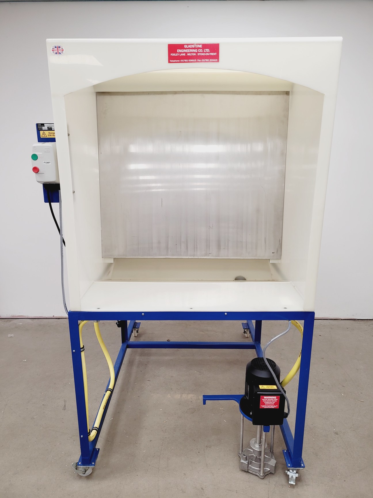 Image of Gladstone G166 Engineering Pottery Waterwash Spray Wash Booth 