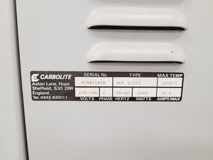 Thumbnail image of Carbolite Laboratory Furnace Model - VCF 12/23 Lab Spares/Repairs
