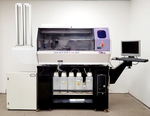 Thumbnail image of Genetix QArray Microarray Printer with Jun-Air 400 Compressor OF302-10S Lab