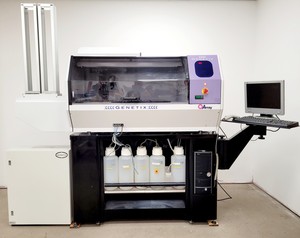 Thumbnail image of Genetix QArray Microarray Printer with Jun-Air 400 Compressor OF302-10S Lab