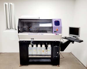 Thumbnail image of Genetix QArray Microarray Printer with Jun-Air 400 Compressor OF302-10S Lab