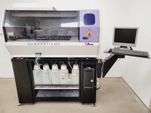 Thumbnail image of Genetix QArray Microarray Printer with Jun-Air 400 Compressor OF302-10S Lab