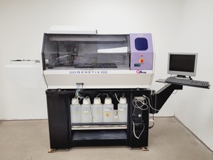 Thumbnail image of Genetix QArray Microarray Printer with Jun-Air 400 Compressor OF302-10S Lab