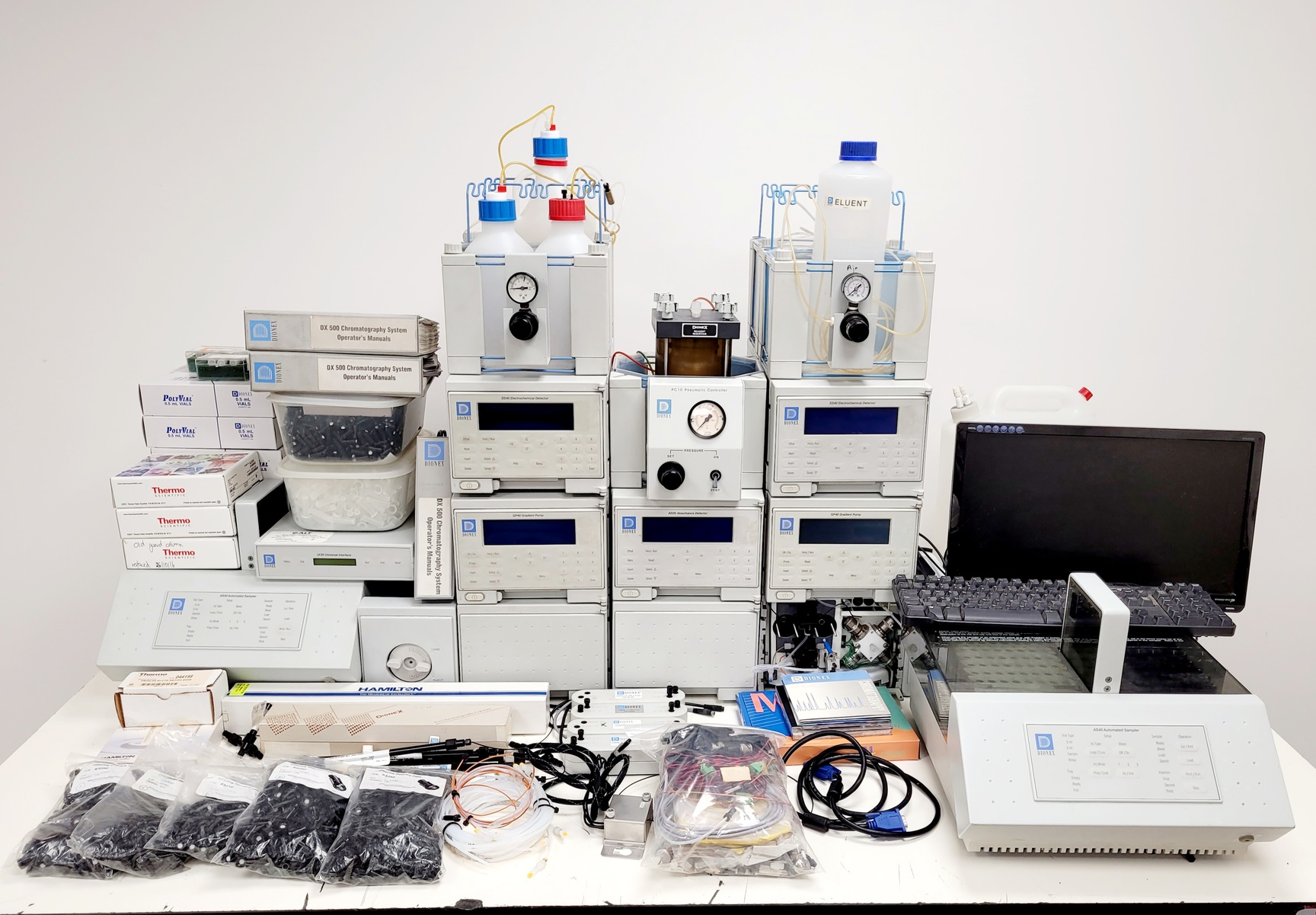 Image of Dionex Ion Chromatography System - AD20-1, GP40-1, ED40-1, LC10-2, AS40-1, UI20