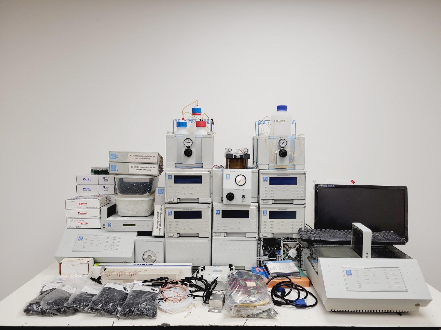 Image of Dionex Ion Chromatography System - AD20-1, GP40-1, ED40-1, LC10-2, AS40-1, UI20