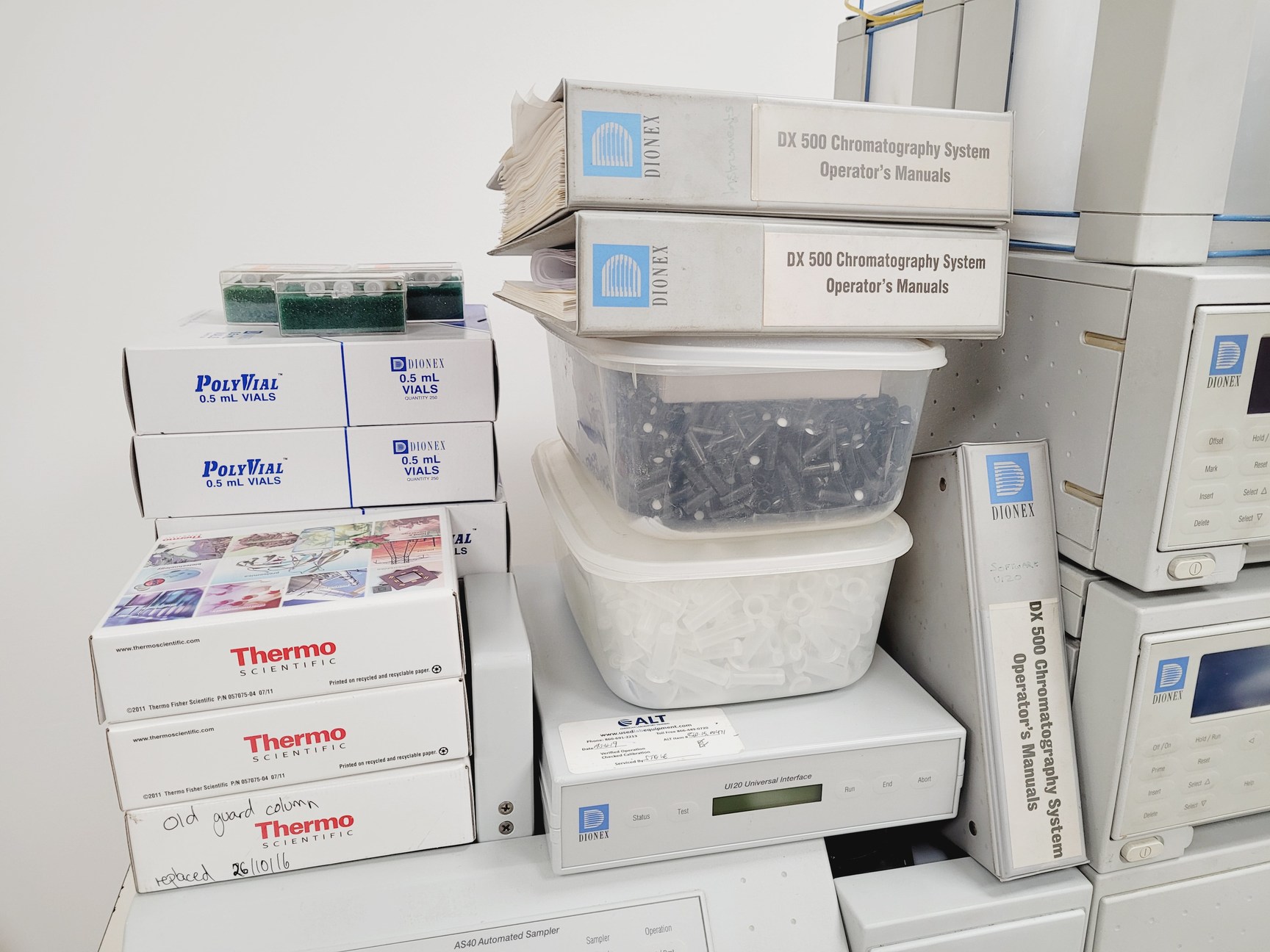 Image of Dionex Ion Chromatography System - AD20-1, GP40-1, ED40-1, LC10-2, AS40-1, UI20