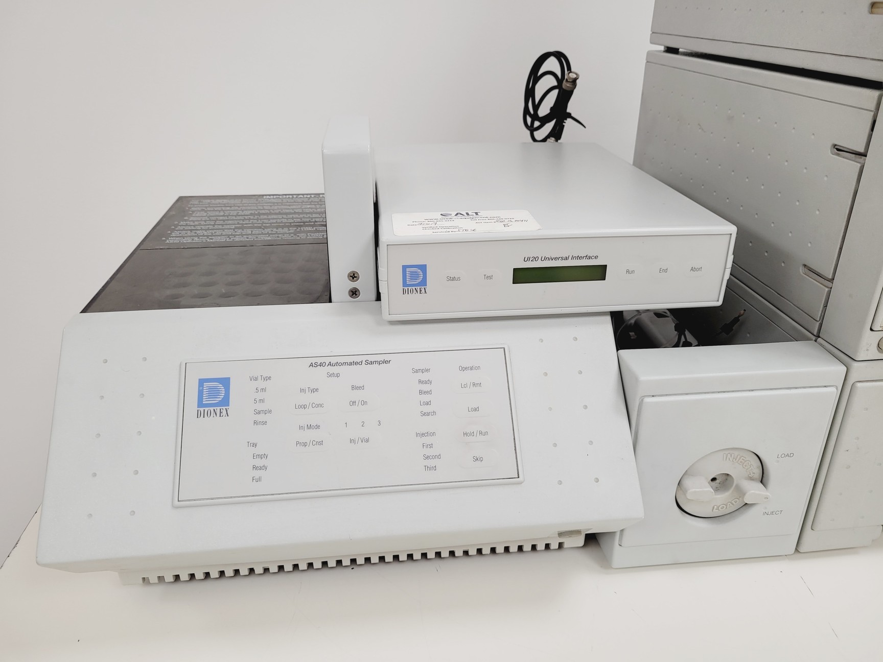 Image of Dionex Ion Chromatography System - AD20-1, GP40-1, ED40-1, LC10-2, AS40-1, UI20