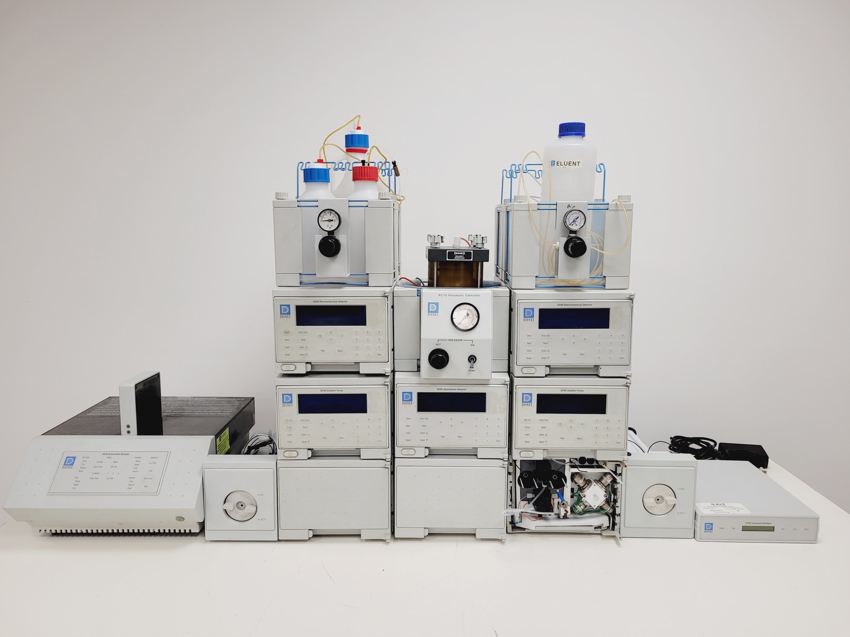 Image of Dionex Ion Chromatography System - AD20-1, GP40-1, ED40-1, LC10-2, AS40-1, UI20
