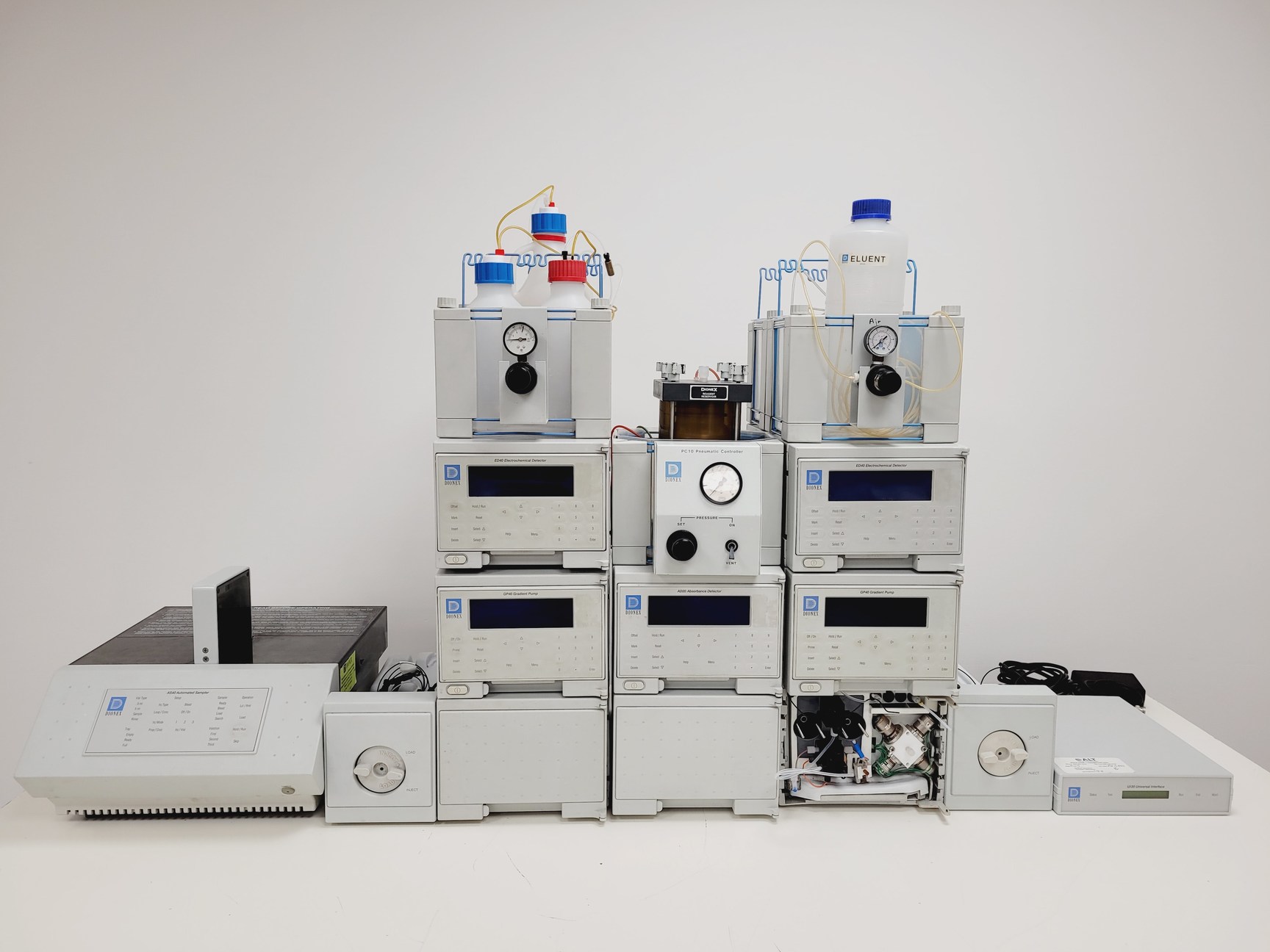 Image of Dionex Ion Chromatography System - AD20-1, GP40-1, ED40-1, LC10-2, AS40-1, UI20