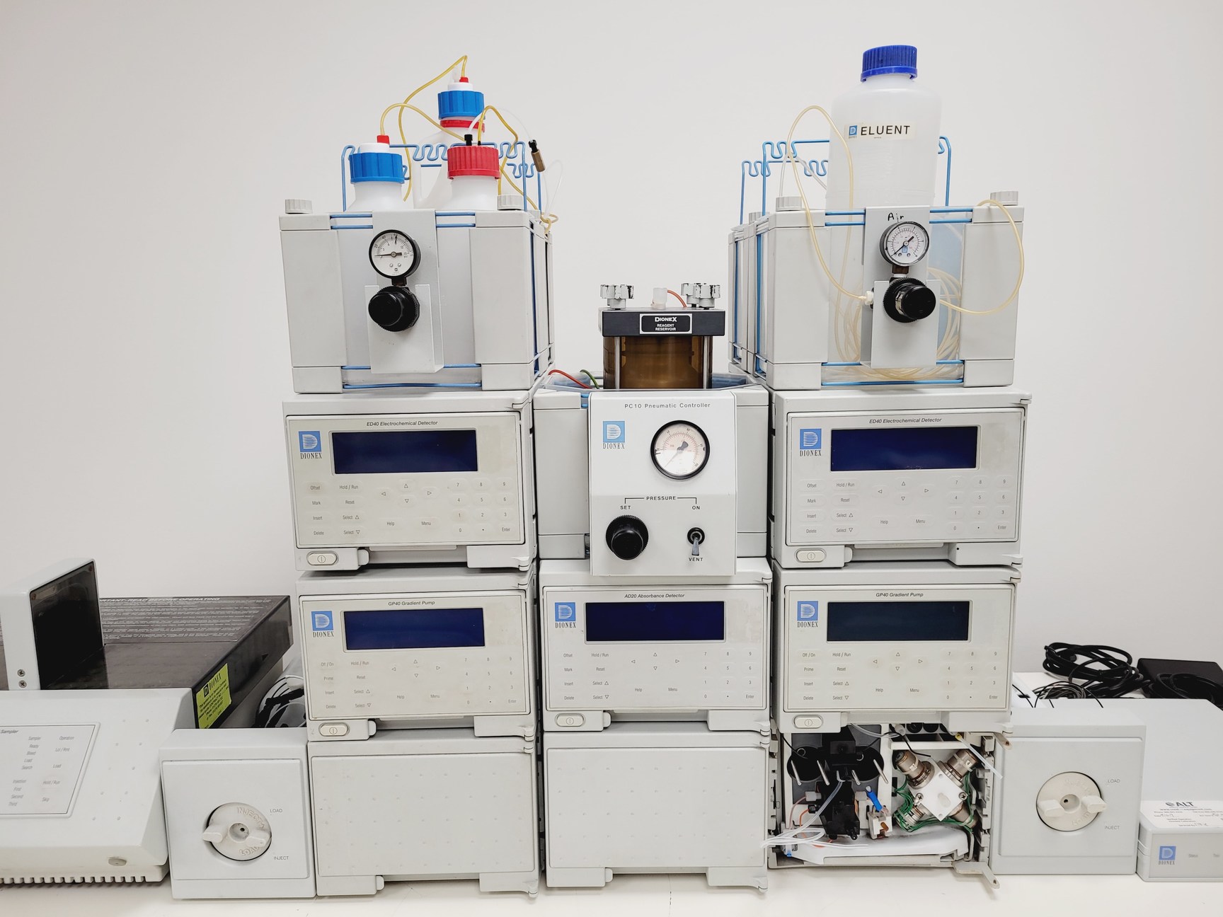 Image of Dionex Ion Chromatography System - AD20-1, GP40-1, ED40-1, LC10-2, AS40-1, UI20