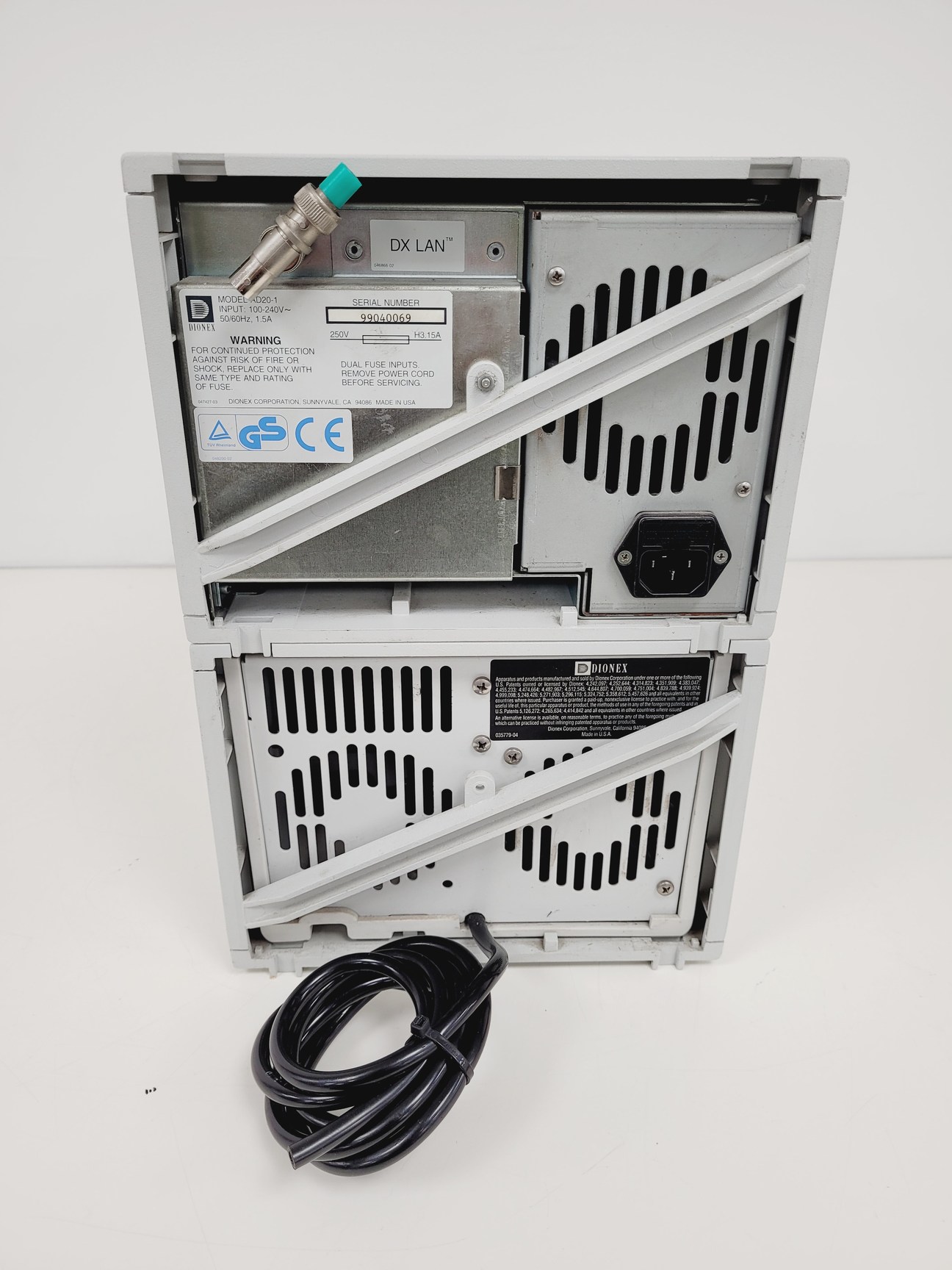 Image of Dionex Ion Chromatography System - AD20-1, GP40-1, ED40-1, LC10-2, AS40-1, UI20