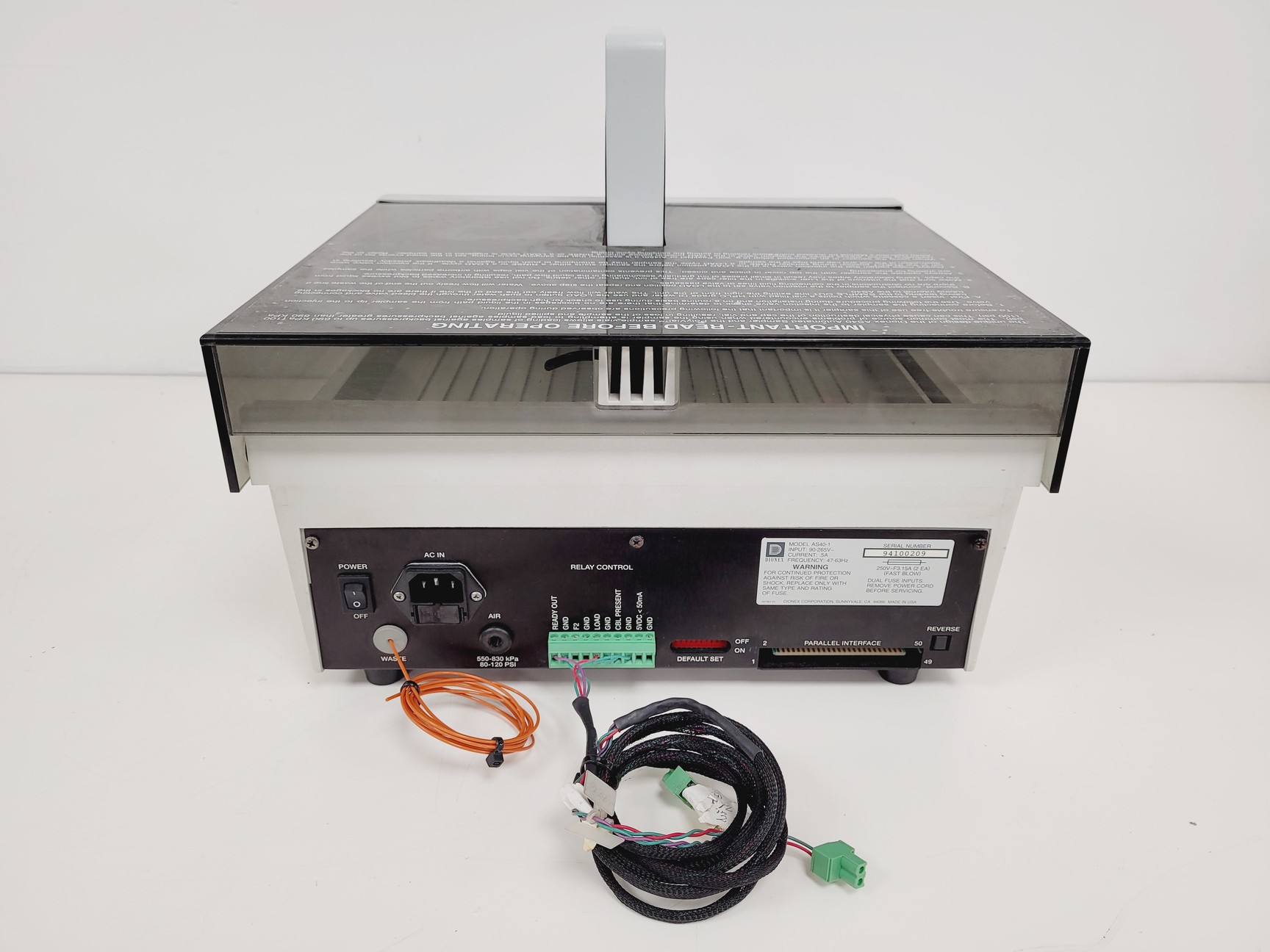 Image of Dionex Ion Chromatography System - AD20-1, GP40-1, ED40-1, LC10-2, AS40-1, UI20
