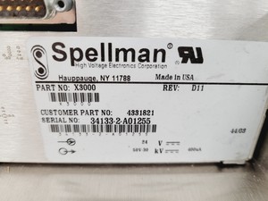 Thumbnail image of 5 x Spellman High Voltage Power Supplies  Part no. X3000 