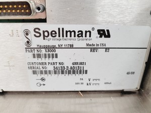 Thumbnail image of 5 x Spellman High Voltage Power Supplies  Part no. X3000 