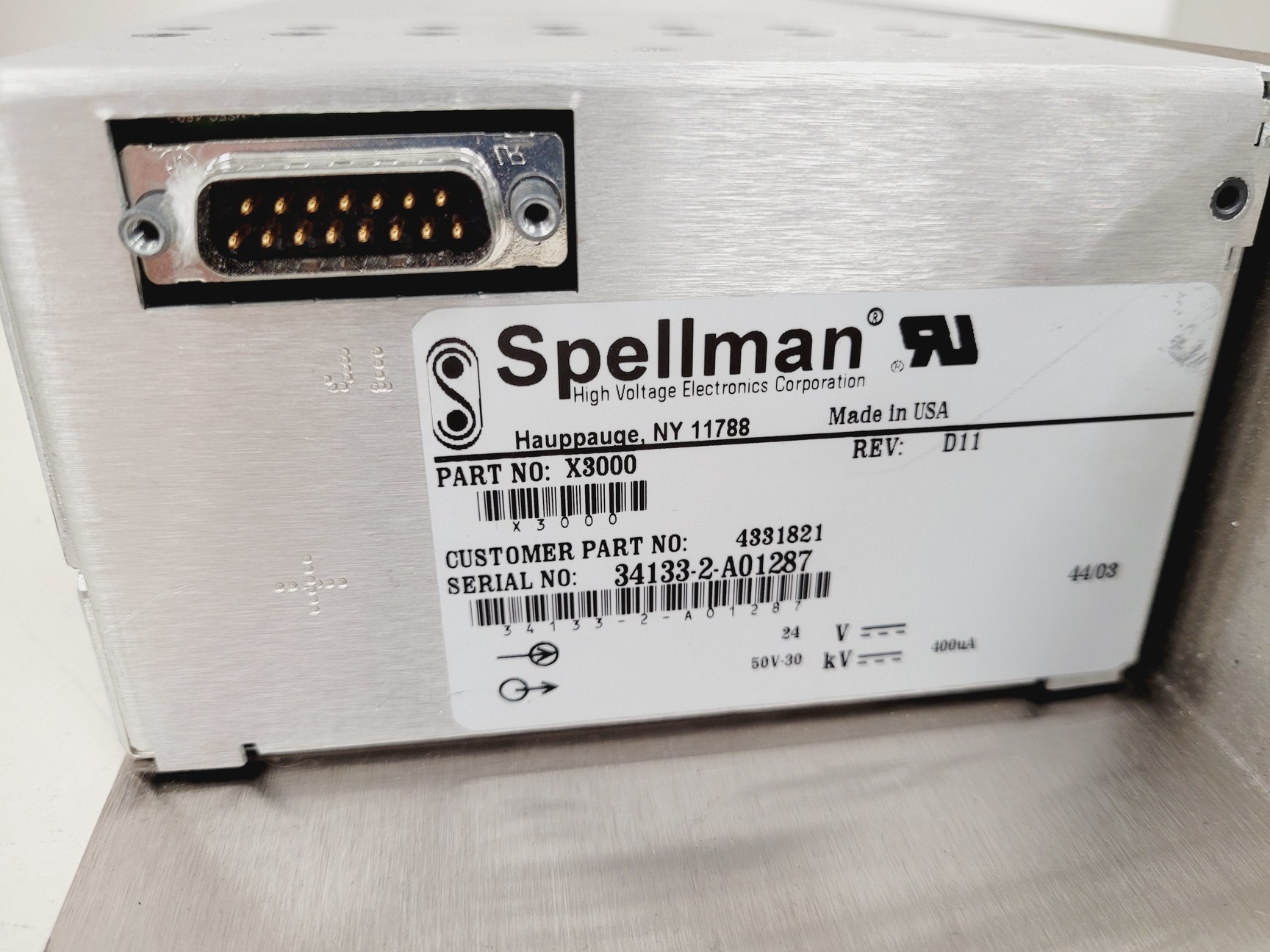 Image of 6 x Spellman High Voltage Power Supplies  Part no. X3000