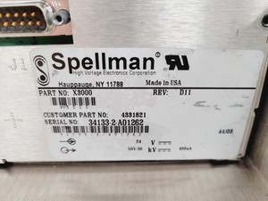 Thumbnail image of 6 x Spellman High Voltage Power Supplies  Part no. X3000