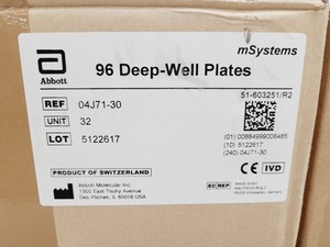 Thumbnail image of 5 x Boxes of Abbott mSystems 96 Deep-Well Plates  REF - 04J71-30 Lab