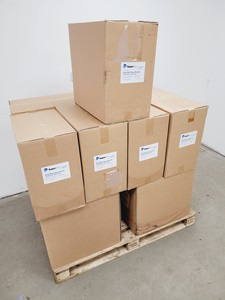 Thumbnail image of 13 Boxes of Supercon SDP0096B Deep Well Plates (96 Well) with Barcode labels 