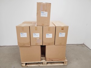 Thumbnail image of 13 Boxes of Supercon SDP0096B Deep Well Plates (96 Well) with Barcode labels 